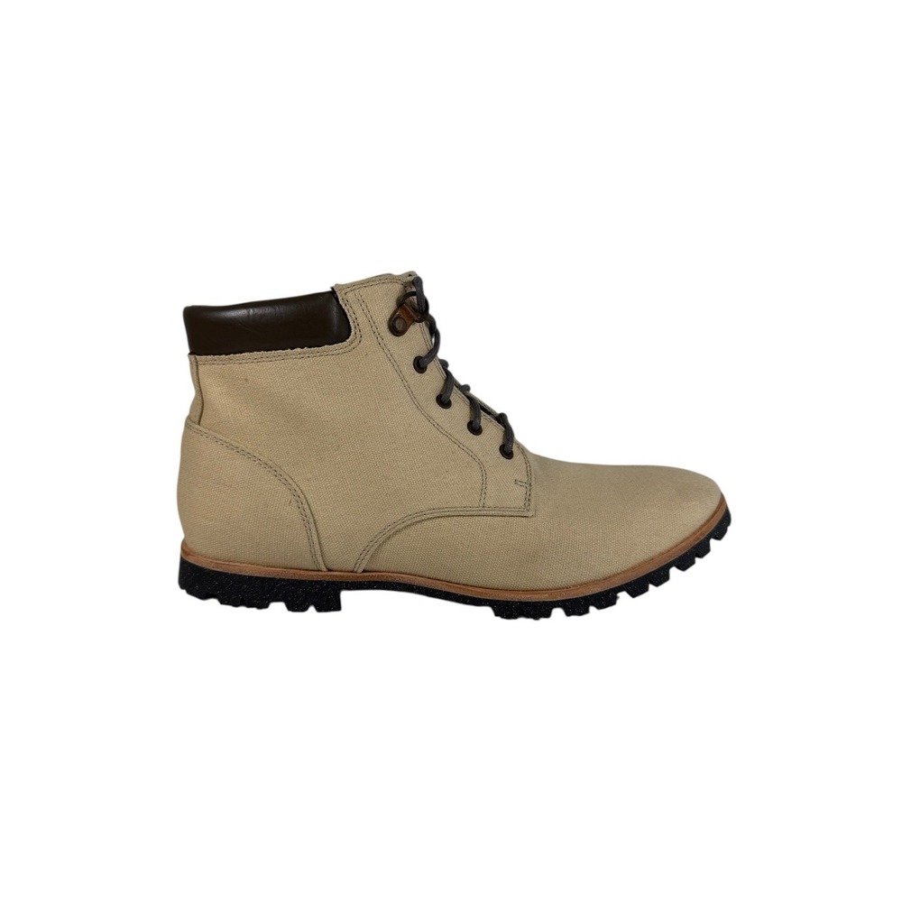 Woolrich Boots Mens 6 Chukka‎ Ankle Booties Beige Lace Up Round Toe